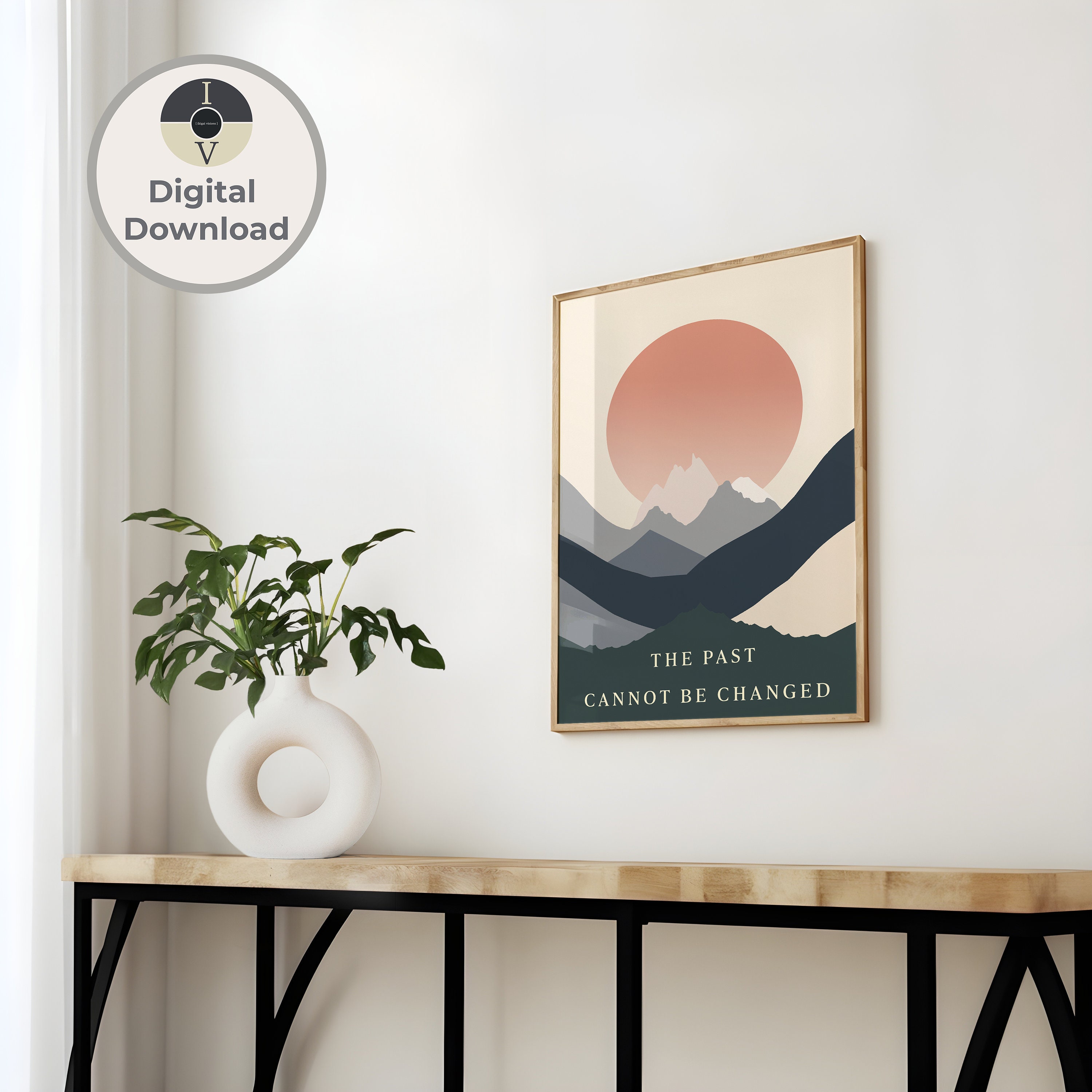 Stoic Wisdom: the Past Can't Changed Wall Poster Print - Inspirational ...