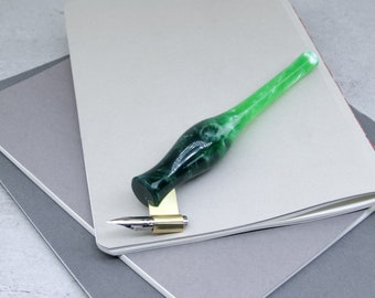Oblique pen holder, calligraphy pen, dip pen, pen holder, handmade pen, oblique pen, oblique penholder, nib holder, dip pen holder
