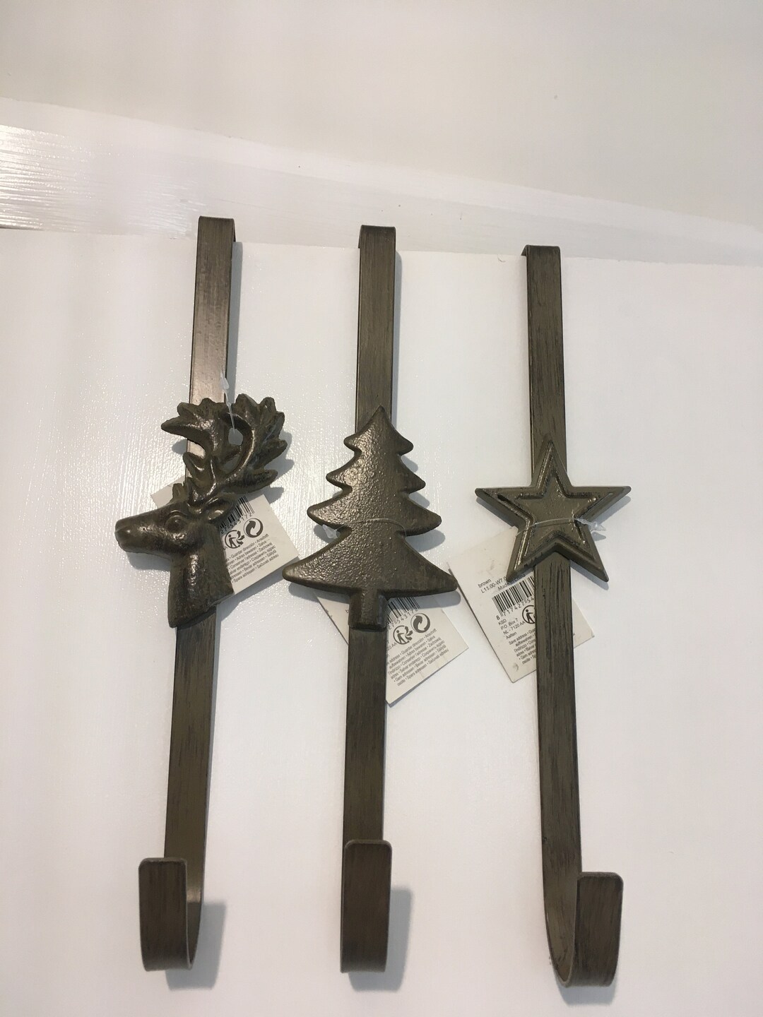 Iron Christmas Wreath Holder in Rustic Brown Finish Available Etsy