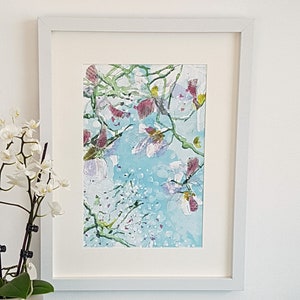 Art print | Cherry Blossom | Unframed Art Print | Floral wall art | Flower print | by Tracy Evans
