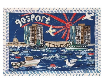 Gosport Greetings Card | Hampshire England| Blank Card | Gosport by Tracy Evans