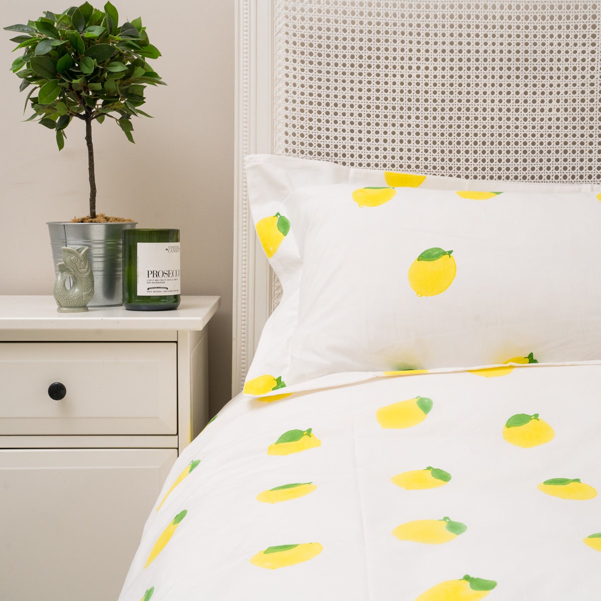 Lemon Bedding Set Etsy UK