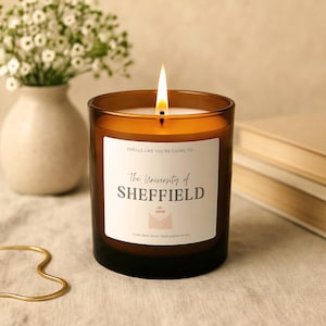 University Offer Candle Personalised Gift Smells Like You’re Going To Uni Funny Present For UCAS Offer Holder Fresher Or Student