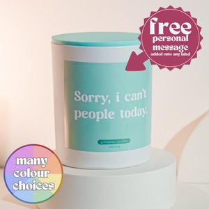 Introvert Candle Gift for Anxiety Relief and Relaxation Candle for Wellness and Meditation Home Decor for Quiet and Solitude Calming Gift