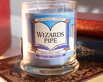 Wizards Pipe | Library and Reading Present | Book Candle Scent︱Book Inspired Candle︱Literary Candle︱Soy Candle︱Wax Melt︱Scented Candle