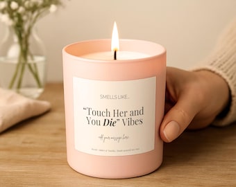 Fantasy Romance Candle Gift – Bookish Smut Soy Candle – Protective Love Interest Gift – Funny Romance Gift for Readers