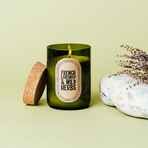 French Lavender Candle Gift Soy Wax Candle for Mum Day Candle Present for Her Scented Candle Home Decor Style Idea luxury Candle for House