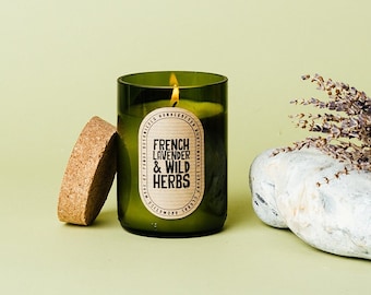 French Lavender Candle Gift Soy Wax Candle for Mum Day Candle Present for Her Scented Candle Home Decor Style Idea luxury Candle for House