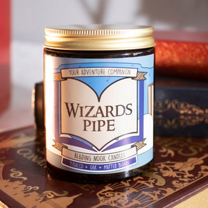 Wizards Pipe | Library and Reading Present | Book Candle Scent︱Book Inspired Candle︱Literary Candle︱Soy Candle︱Wax Melt︱Scented Candle