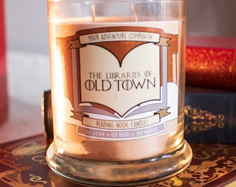 Old Town | Library and Reading Present | Book Candle Scent︱Book Inspired Candle︱Literary Candle︱Soy Candle︱Wax Melt︱Scented Candle