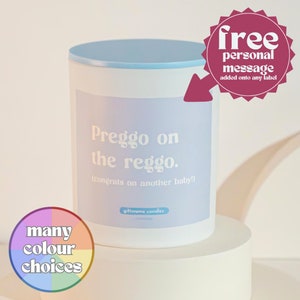 Gift for New Parents Candle Joke for Mum Gift for Dad candle for New Baby Shower Candle for Pregnancy Candle for Maternity Message Gift Mum