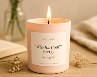 Touch Starved Candle – Fantasy Bookish Gift for Her – Spicy Romance Soy Candle – Morally Grey Character Gift – Smut Candle UK
