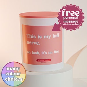 Funny Candle for Stress Relief Witty Gift for Him or Her Joke Soy Wax Candle Cheeky Present for Friends Celebration Candle for Relaxation