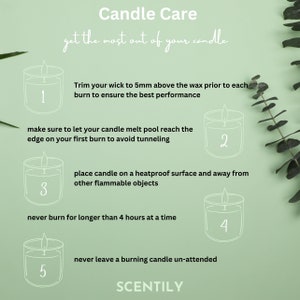 French Lavender Candle Gift Soy Wax Candle for Mum Day Candle Present for Her Scented Candle Home Decor Style Idea luxury Candle for House image 9