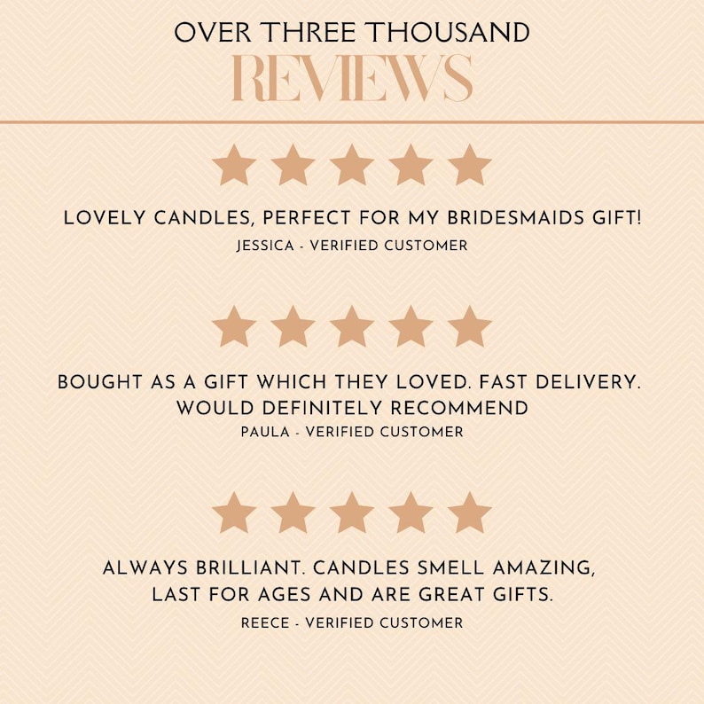 a poster with five stars on it that says, over three thousand review