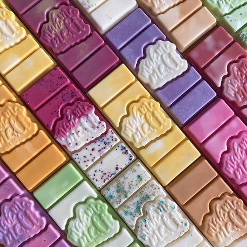 4 x Wax Melts Handmade Bars Highly Scented 25g Baking Fragrances Vegan | UK
