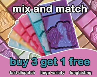 Strong Scented Wax Melt Bar: Handpoured Vegan Soy Wax