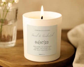 Bridesmaid Candle – Personalised Gift for Bridesmaid, Maid of Honour or Bride Tribe – Custom Soy Candle – Wedding Keepsake UK