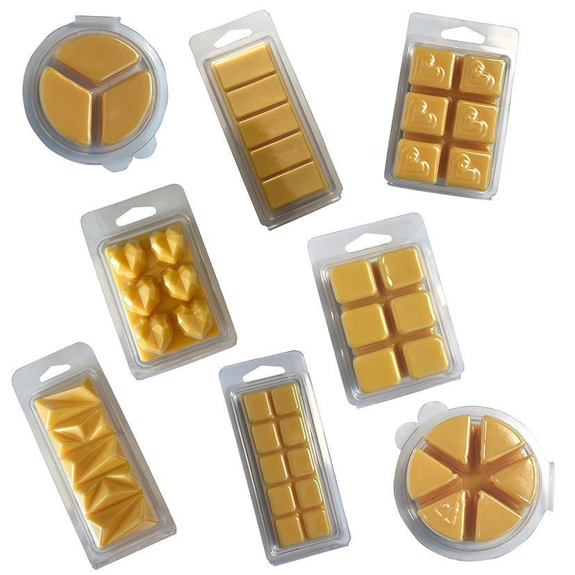New_20Pcs Wax Melt Molds Cubes Wax Melt Clamshells for Wickless Wax Soap  Candles