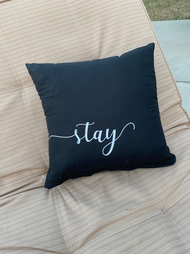 Sit Stay Outdoor Pillows/ Patio Pillows/ Outdoor Pillows/ Home Etsy