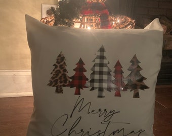 Merry Christmas/ Feliz Navidad Pillow Covers
