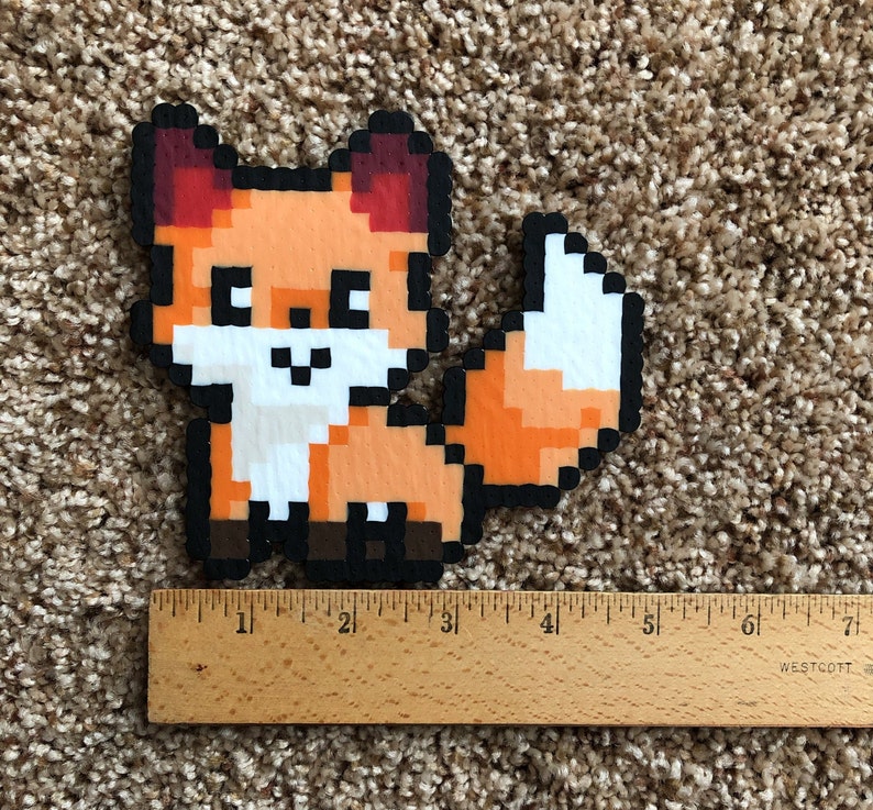 Cute Fox Perler Bead Etsy