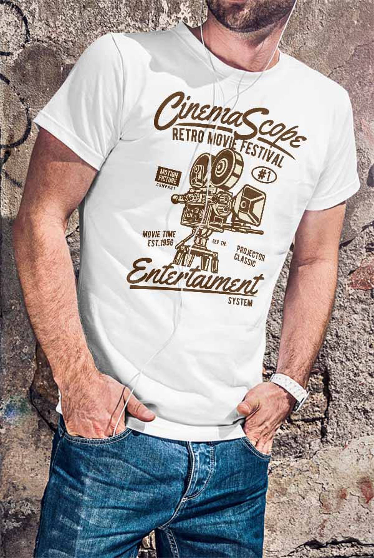 t shirt imprimé film