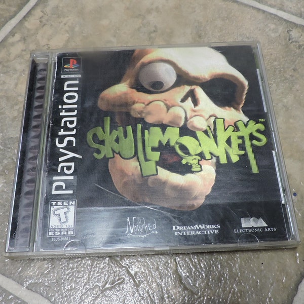 Skullmonkeys PlayStation 1 PS1 Lenticular Case