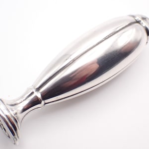 Art Nouveau Sterling Silver Plated Wax Seal Stamp JW Monogram Desk Letter Writing Accessories 8cm 3.1&quot;