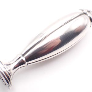 Art Nouveau Sterling Silver Plated Wax Seal Stamp JW Monogram Desk Letter Writing Accessories 8cm 3.1&quot;