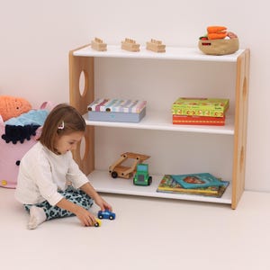 MONTEshelf EXTRA LARGE / Nursery Shelves / Toddler Toy Shelf / Bookshelf / Solid wood