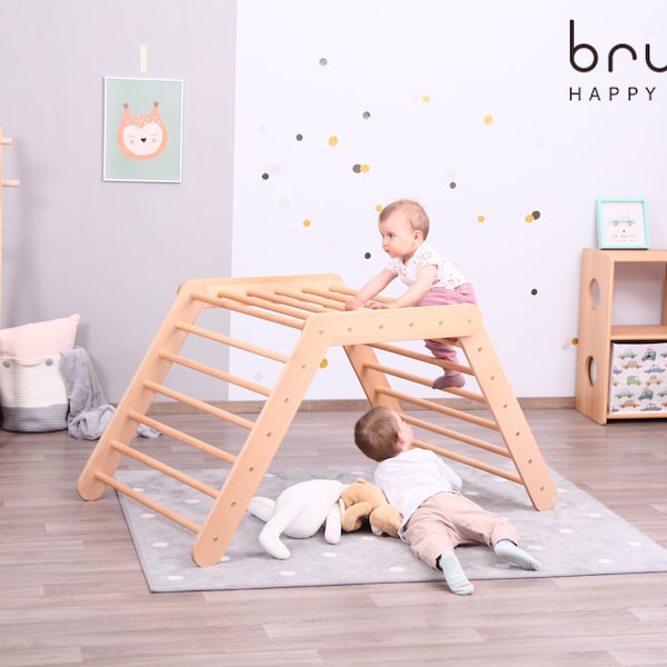LIMITED OFFER - Big Climbing Bridge with adjustable angle with accessories / Full solid wood