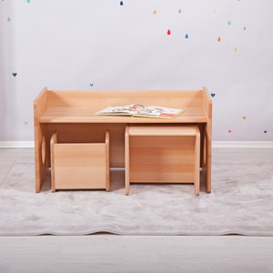 Großes Set von Montessori Cube Stühlen 3 Stück FULL SOLID HOOD Bild 6