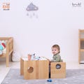 Montessori cUbe chairs - first chair and table - FULL SOLID WOOD