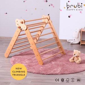 Indoor Playground Toddler Gym / Activity Gym NEW Better Climbing Triangle BRUBI, Climbing Arch, Balance board, Sliding Ramp Triangle only