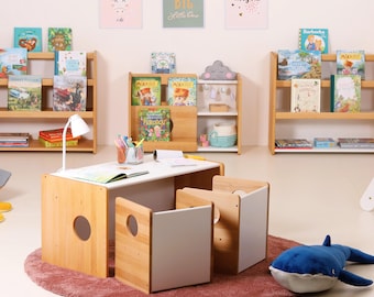 Montessori Cube Stuhl und Tisch - FULL SOLID HOOD