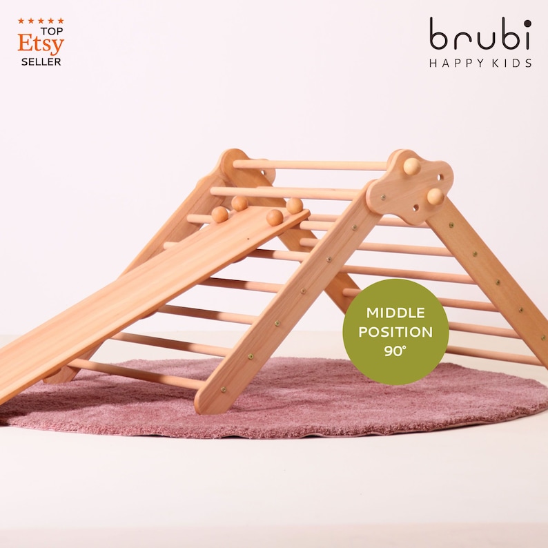 BIG set of 3: NEW Better Climbing Triangle BRUBI Ramp Rocking Board / Foldable with adjustable angle image 7