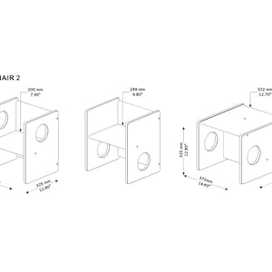 Montessori Cube Stuhl und Tisch FULL SOLID HOOD Bild 9