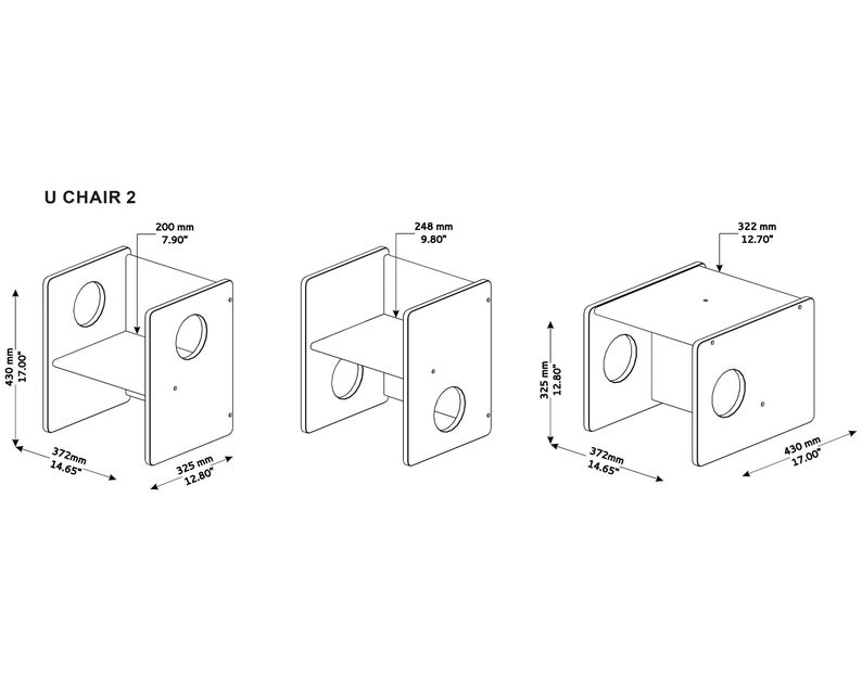 Montessori Cube Stuhl und Tisch FULL SOLID HOOD Bild 9