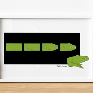 Poster Metamorfosi - Coccodrillo