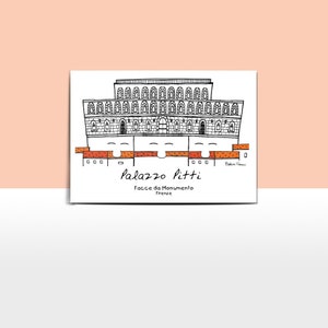 Palazzo Pitti - Facce da Monumento (stampa)