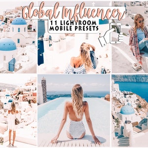 11 Blogger & Influencer Lightroom Presets Instagram Mobile Presets Bundle pack