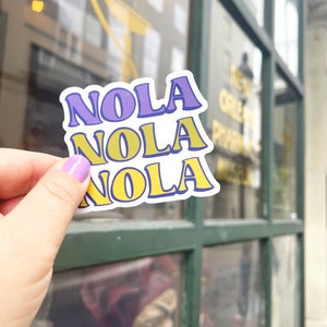 NOLA New Orleans Vinyl Sticker - Waterproof Decal