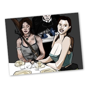 Lara Croft Art Print | Tomb Raider Wall Art
