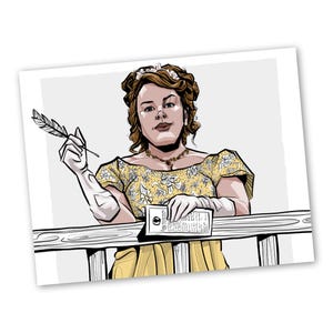 Penelope Featherington Art Print | Bridgerton Wall Art