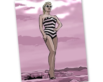1959 Barbie Porträt | Kunstdruck