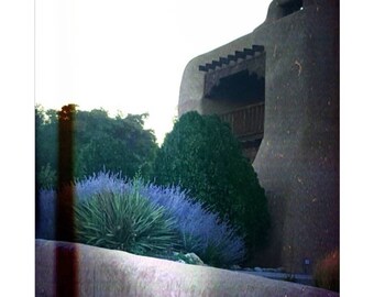 New Mexico Adobe Mission Church Giclee 8 x 10 Print on Canvas