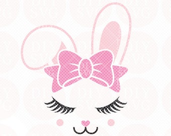 Download Bunny face svg | Etsy