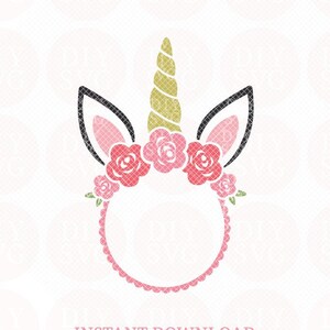 Unicorn monogram svg Unicorn monogram, Frame svg, Unicorn svg, Unicorn hoofd svg, Unicorn illustraties, schattige unicorn svg, cricut