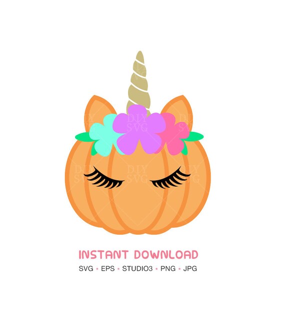 Download Unicorn pumpkin Unicorn Pumpkin SVG Halloween unicorn | Etsy